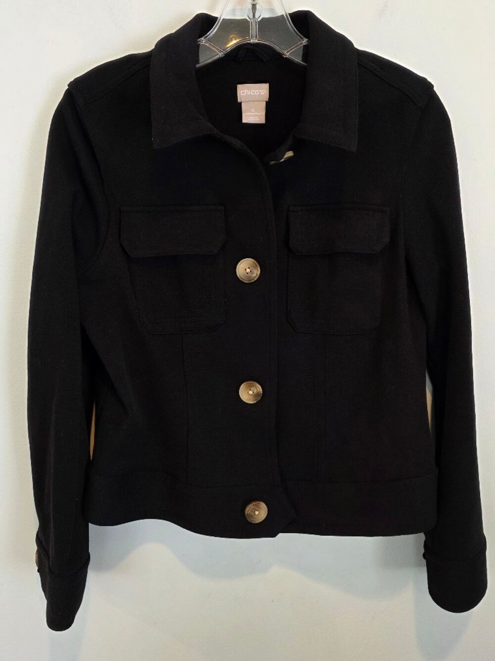 Chico's Black Jacket, Chico's size 0, Like New